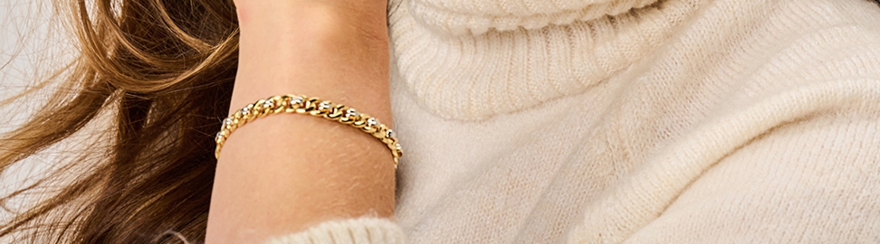 Bicolor gouden armband Bicolor gouden armband