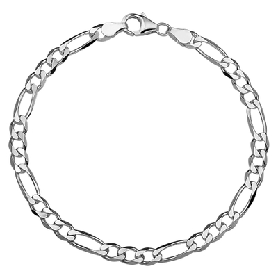 Treasure Collection TC-881539 Zilveren figaro armband heren 4,5 mm