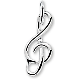 Treasure Collection TC-43117 Zilveren bedel muzieksleutel