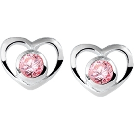 Treasure Collection TC-43146 Zilveren oorknoppen zirkonia 7x8,5 mm