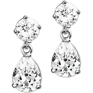 Treasure Collection TC-42400 Zilveren oorhangers zirkonia