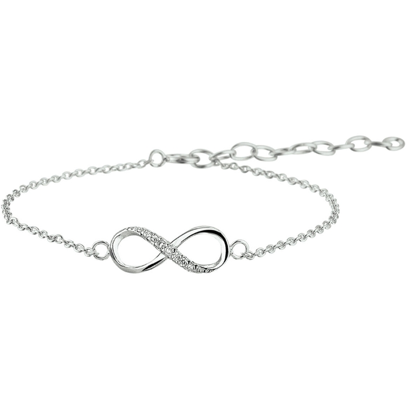 Treasure Collection TC-41768 Zilveren kids infinity armband met zirkonia
