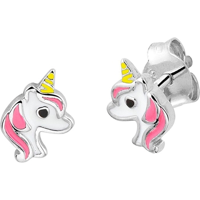 oorknoppen eenhoorn zilver gerhodineerd