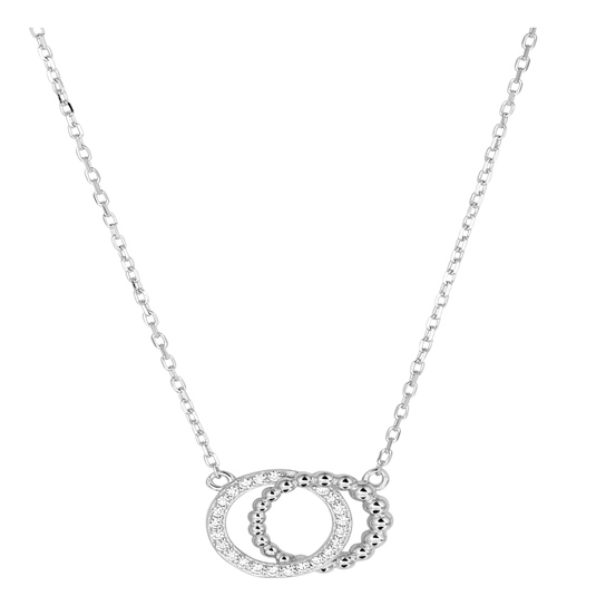 Treasure Collection TC-48856 Zilveren collier met zirkonia hanger