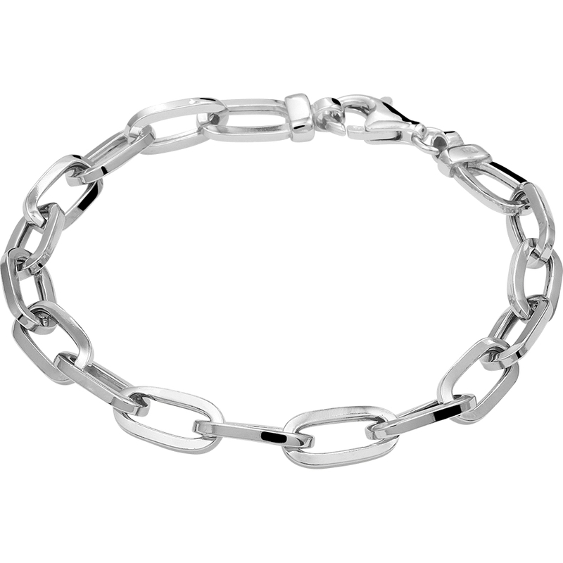 Treasure Collection TC-882295 Zilveren paperclip armband 6,5 mm 19 cm