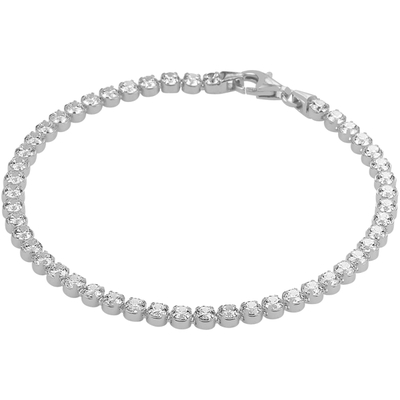 Treasure Collection TC-52340 Zilveren armband met zirkonia 3 mm L782