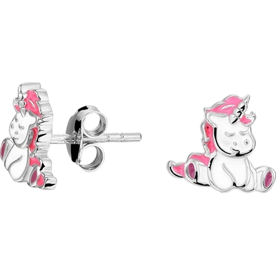 oorknoppen eenhoorn zilver gerhodineerd