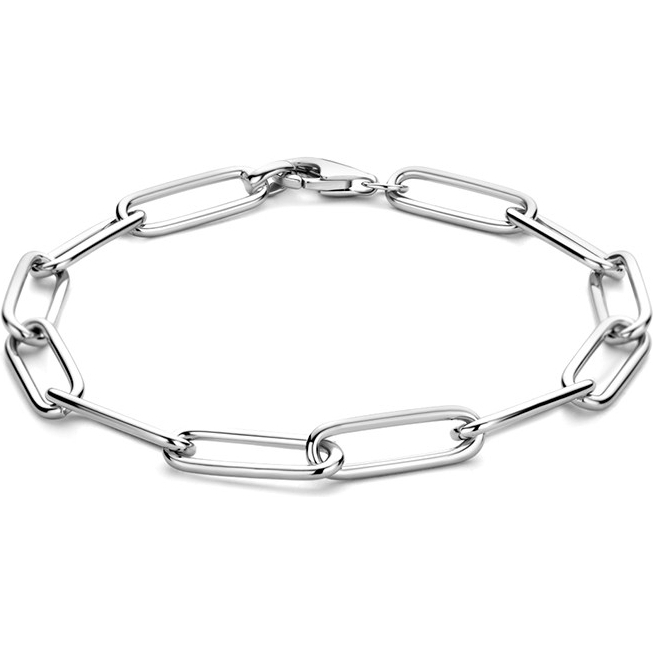 Treasure Collection TC-882243 Zilveren paperclip armband 5,6 mm 19 cm