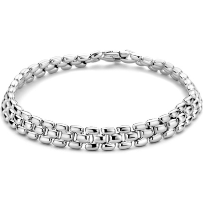 armband panter 69 mm 19 cm zilver gerhodineerd