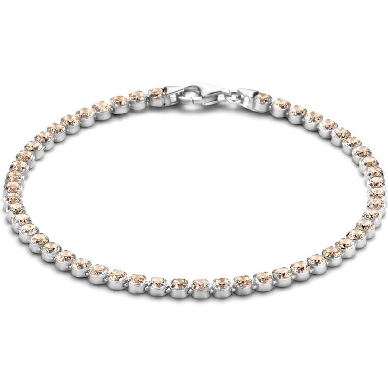 Treasure Collection TC-59527 Zilveren tennisarmband met zirkonia 16-19 cm