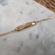 Treasure Collection TC-33607 9 karaat graveerarmband figaro