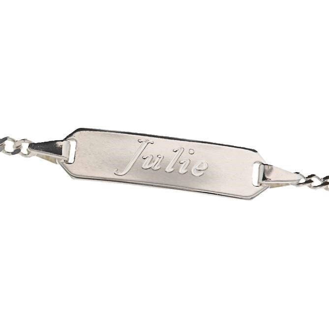 Treasure Collection TC-39699 Zilveren naamplaat armband Julie
