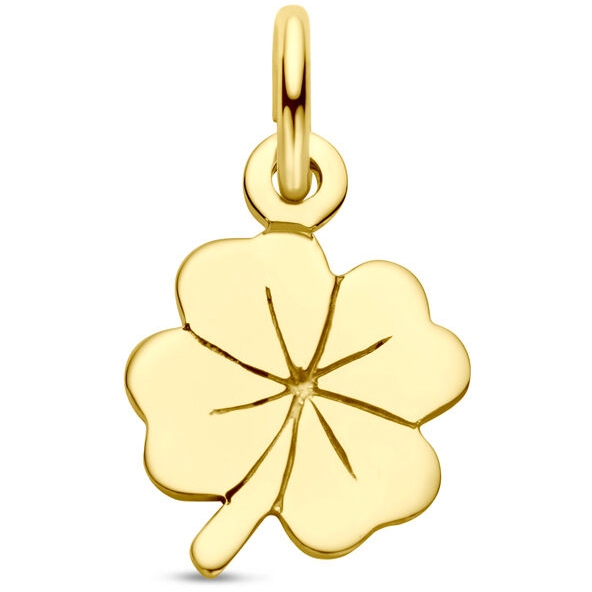 Treasure Collection TC-36334 Gouden bedel klaver 14,5 mm