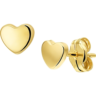 Treasure Collection TC-42821 Gouden oorknoppen hart 4x5 mm