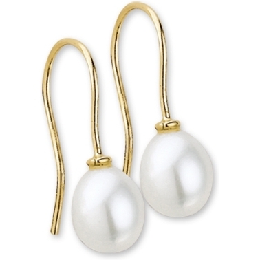 oorhangers parel franse haak 14K geelgoud