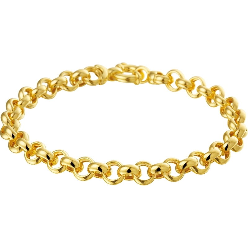 The House Of Jewels THOJ0770 14k gouden jasseron schakelarmband 7,5 mm