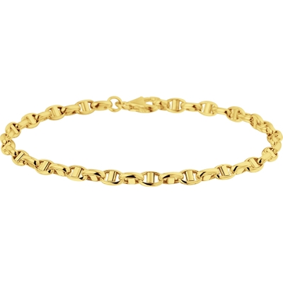 Treasure Collection TC-46535 14 karaat gouden armband met ankerschakels 3,5 mm 18,5 cm