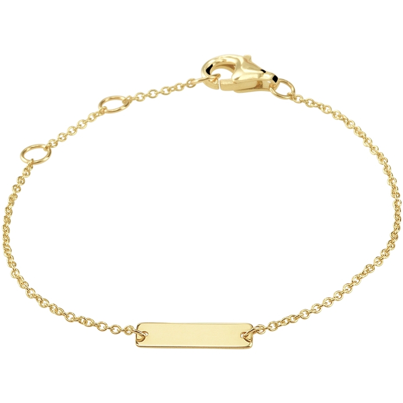 Treasure Collection TC-50595 14 karaat gouden graveerarmband 15,5-17,5 mm