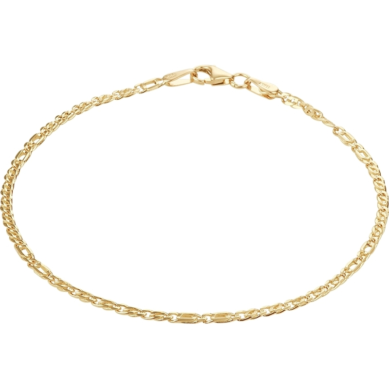 Treasure Collection TC-882079 14k gouden valkenoog schakelarmband 1,9 mm