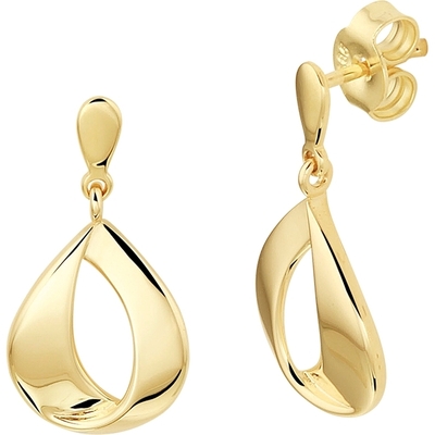 oorhangers schakel 14K geelgoud