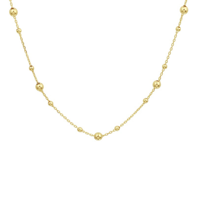 Treasure Collection M074 14 karaat gouden collier bolletjes 41-45 cm