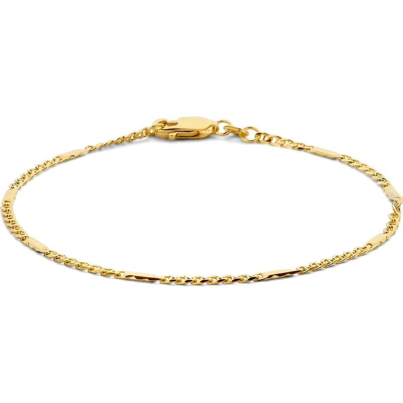 Treasure Collection TC-882077 14k gouden valkenoog schakelarmband 1,9 mm