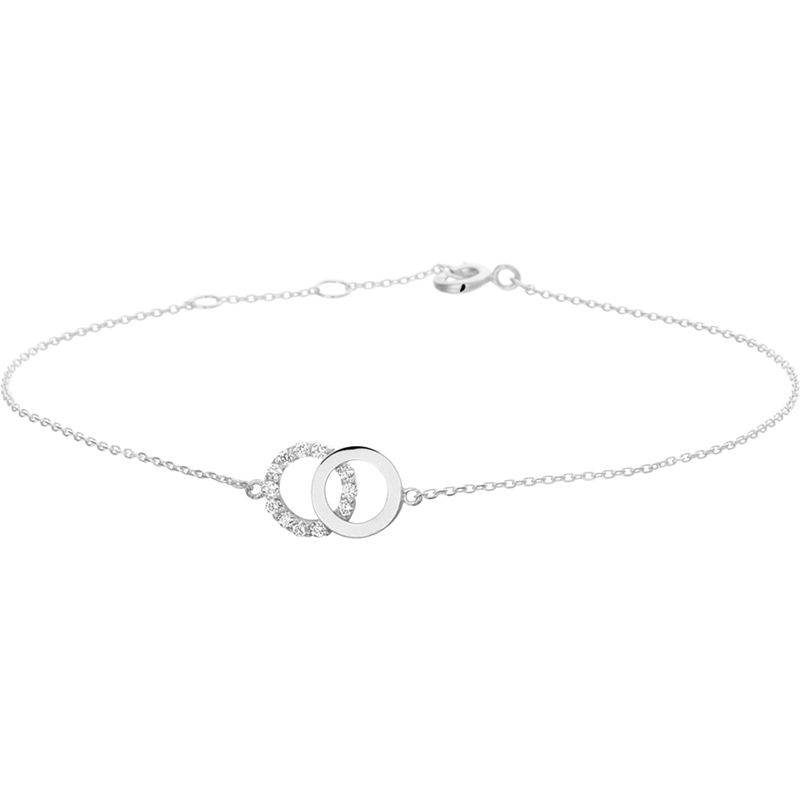 Treasure Collection TC-43194 14 karaat witgouden armband zirkonia