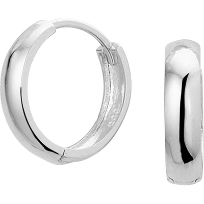 klapoorringen 14K witgoud
