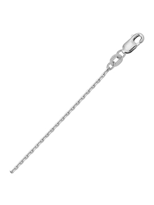 collier anker gediamanteerd 13 mm 41 - 43 - 45 cm 14K witgoud