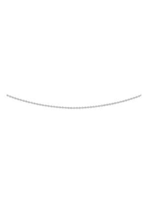 collier anker plat 08 mm 41 - 43 - 45 cm 14K witgoud