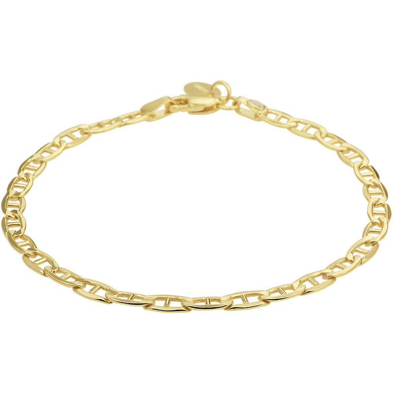 Treasure Collection L578 14 karaat goud met zilveren kern anker schakelarmband