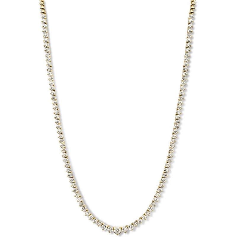 Aurore Jewelry CA15800500 Chloe 18k gouden collier met 5 ct lab grown diamant