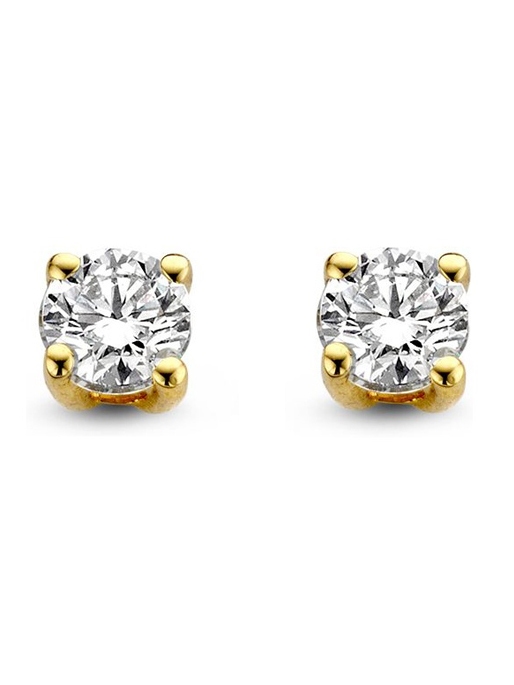 Aurore OA15010030 Olivia 18 karaat gouden oorknopjes met 0,30 ct lab grown diamant
