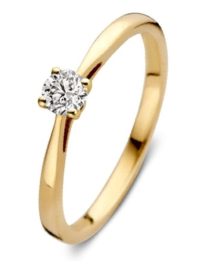 Aurore RA15010020 Olivia 18 karaat gouden ring met 0,20 ct lab grown diamant
