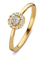 Aurore RA15100020 Emma 18 karaat gouden ring met 0,20 ct lab grown diamant