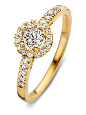 Aurore RA15110050 Emma Royal 18 karaat gouden ring met 0,50 ct lab grown diamant