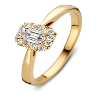 Aurore RA15300030 Ivy 18 karaat gouden ring met 0,30 ct lab grown diamant