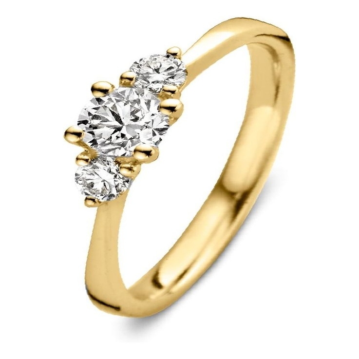 Aurore RA15600050 Alix 18 karaat gouden ring met 0,50 ct lab grown diamant