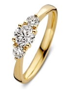 Aurore RA15600075 Alix 18 karaat gouden ring met 0,75 ct lab grown diamant