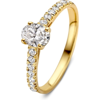 Aurore Jewelry RA15740075 Franky Royal 18k gouden ring met 0,75 ct lab grown diamant