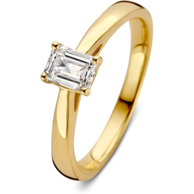 Aurore Jewelry RA15750050 Nora 18k gouden solitair ring met 0,50 ct lab grown diamant