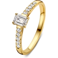 Aurore Jewelry RA15760048 Nora Royal 18k gouden ring met 0,48 ct lab grown diamant