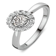 Aurore RA25100050 Emma 18 karaat gouden ring met 0,50 ct lab grown diamant