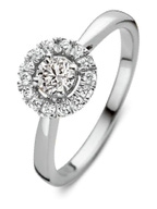 Aurore RA25100050 Emma 18 karaat gouden ring met 0,50 ct lab grown diamant