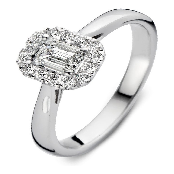 Aurore RA25300066 Ivy 18 karaat gouden ring met 0,66 ct lab grown diamant