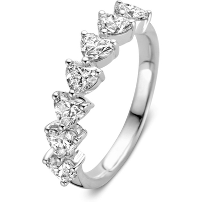 Aurore Jewelry RA25510140 Bella 18k witgouden ring met 1,4 ct lab grown diamant