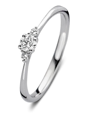 Aurore RA25600020 Alix 18 karaat gouden ring met 0,20 ct lab grown diamant