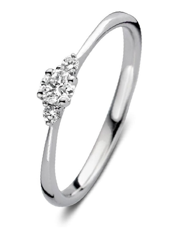 Aurore RA25600020 Alix 18 karaat gouden ring met 0,20 ct lab grown diamant