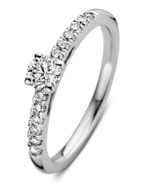 Aurore RA25700050 Mary 18 karaat gouden ring met 0,50 ct lab grown diamant