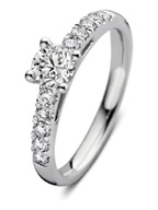 Aurore RA25700080 Mary 18 karaat gouden ring met 0,80 ct lab grown diamant